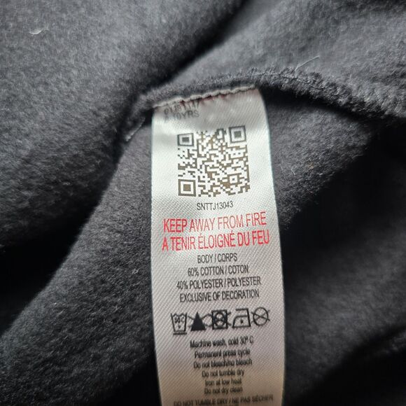 Sonneti London Varsity Pullover Hoodie Youth Girls Size Small 8-10 NWT Black - Picture 6 of 6